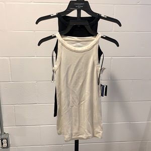 3/$20 NWT/ CYNTHIA ROWLEY/ white and black tanks/ Xsmall